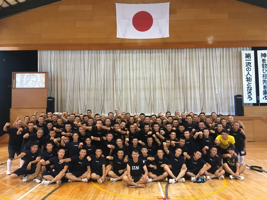 立正大学淞南高等学校野球部にて実施